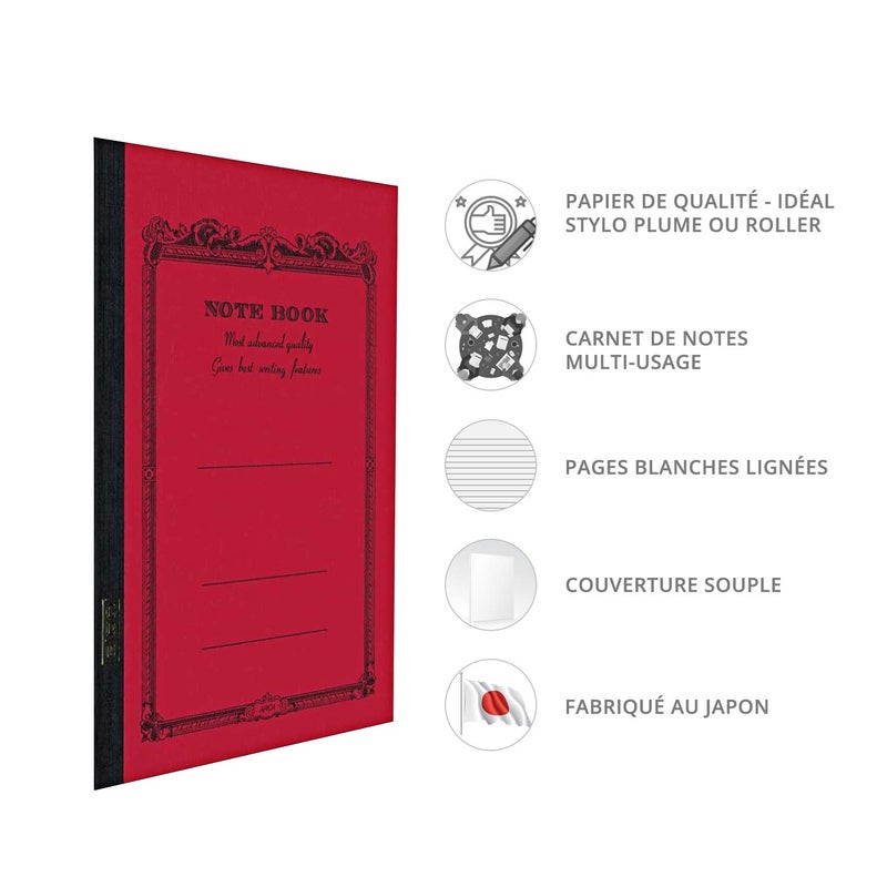 Apica CD15RN B5 CD Notebook, Red - Image 2